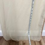 Rampage  Champagne Evening Gown Deep V Neck Ruffle Front Zip Back Size 13 Photo 13