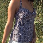 Target  Black Animal Print Tankini Swim Top Photo 0