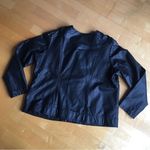 Worthington Faux Leather Lightweight Jacket, Black, Silver, Size 2X, NEW Photo 3