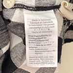 Madewell Peplum Button-Down Shirt in Black and White Gingham M Photo 9