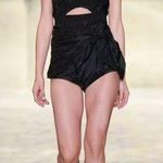 Alice McCALL Bon Bon Bow Cutout Playsuit Romper Black Satin Shoulder Ties sz. 2 Photo 0