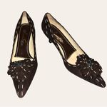 Ramon Tenza cute brown suede pointy tied kitten heels! Size undefined Photo 4