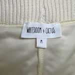 Whiteroom + Cactus‎ Cotton Navy and Ecru Open Knit Resort Short Set Size Medium Blue Photo 8