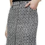 Alice + Olivia NWT Rye Tweed Maxi Skirt, Black and White | Size 4 Photo 2