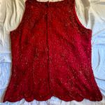 Red Sequin JKara Vintage Top Photo 2