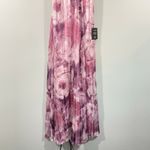 Lulus  Got to be Gorgeous Mauve Abstract Floral Halter Maxi Dress Size XS NWT Photo 7