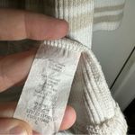 Staccato White/Tan Striped Ribbed Open Front Cardigan size Large Photo 5
