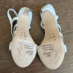 Alice + Olivia Fanniey Strappy Raffia Heeled Sandals Photo 7