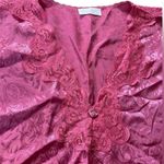 Lucie Ann II Vintage 80s Barbie Pink Silky Satin Coquette Floral Lingerie Dress Photo 1