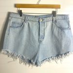Wild Fable shorts pockets plus light blue cotton frayed jean shorts Sz 18 Photo 0