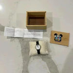 Disney Vintage  Channel Mickey Mouse Wrist Watch in Wooden Case Photo 5