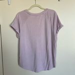Loft  Womens Knitted T Shirt Top Round Neck Short Sleeves Light Purple Photo 1