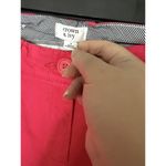Crown & Ivy Pink Pants Women's Size 8 Skinny Cotton Coastal Grandma Vacation Photo 4