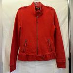 Harley Davidson Harley-Davidson Women’s Full Zip Red Orange Lightweight Knit Jacket Size Small Photo 0