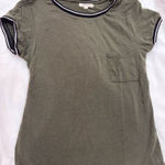 Heart Hips Dark Green Crew Neck Top Photo 0