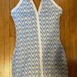 Divided H&M Blue & White Squiggly Chevron Pattern Dress with Collar NWT!!! Photo 7