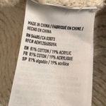 American Eagle Cardigan Sweater Eyelet Lace Up Back Detail Open Front Beige XS Photo 3