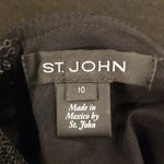 St. John ππ Long-Sleeve Cross-Back Links Sequin Knit Evening Gown Black 10 NWOT Photo 12