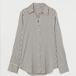 H&M #27 Striped Long sleeve Button down sz Small Photo 1