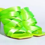 Azaela Wang Mule Sandal Green Size 9 Photo 4