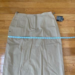 Sag Harbor  Sport safari maxi skirt beige cotton Sz XL Photo 9