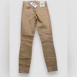 L'Agence  Women's Margot High-Rise Skinny Nude White Coat Contrast Size 25 NWT Photo 6