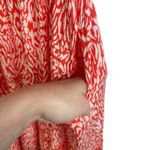 La Mer Luxe Resortwear Knee Length Midi Dress Abstract Orange Small Vacation S Photo 7