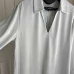 Rebecca Taylor ‎ Sand Washed Collared Shirt Blouse Light Sage Pullover, Size S Photo 5