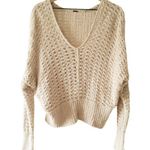 Free People 🍁 Boho Vibe Loose Knit Sweater🍁~med Photo 0