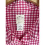 J. Crew Women’s Pink White Gingham Button‎ Up Long Sleeve Cotton Shirt Size 2 Photo 3