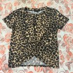 AQUA Cheetah print tee shirt crop shirt by Photo 0