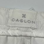 Caslon  flat front 5” chino white short size large Photo 3