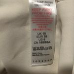 Topshop  Cream Wrap Belt Blouse Deep V-Neck Size 6 NWT Photo 10