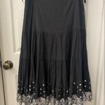 Miss Me Sweet by  Black Sequin Trim Skirt 100% cotton size medium Photo 0