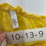 Sophia BY VIX Cover Up Womens Medium Yellow Voile Cotton Gauze Tunic Swim Beach Photo 4