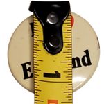 I Love New England Vintage Button Pin 1.25" Vintage Photo 2