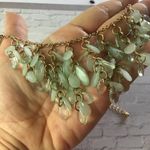 Cascading Mint Faux Glass Cascading Chain Necklace Green Photo 2