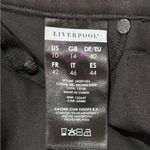 Liverpool Women's 10 / 30 Black Brown Grid Check Pull On Trouser Stretch Pants Photo 9