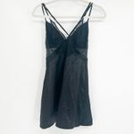 Gilligan & O'Malley Womens Whimsigoth Y2K Black Lace Trim Satin Slip Dress XS Size undefined Photo 7