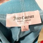 Juicy Couture  Large Blue Rhinestone Velour Tracksuit Track Shorts Turquoise NEW Photo 3