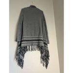 CAbi  Style 974 Prairie Wrap Open Front Cardigan Sweater With Fringe S Photo 3