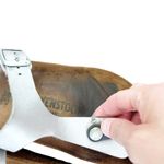 Birkenstock  Gizeh Silver Metallic Sandals Sz 7 Photo 2