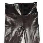 Spanx Shiny Black Croc-Embossed Faux Leather Leggings Size S/P New Photo 15