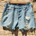 Aeropostale 90s High-Rise Denim Cutoff Shorts Photo 1