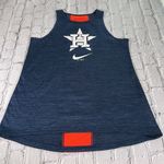 Nike Houston Astros Dri-Fit Women's Right Mix High Neck Tank Top Navy size Small Photo 0