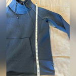 Athleta  Quilted Sweatshirt Size Small Navy Pullover Photo 4