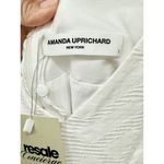 Amanda Uprichard  Eloise Textured Mini A-Line Dress Odyssey White Women's Small Photo 4