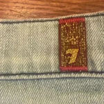 7 For All Mankind  Bleached White Washed Distressed Mom Shorts size 30 Acid Wash Photo 7