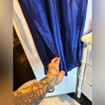 Vintage California Dynasty silky satin slip mini dress 💙💜 Blue Size L Photo 3