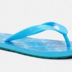 Coach NEW & NEVER WORN Zak Parrot Blue Signature Monogram Flip Flop Sandal 8 Photo 0